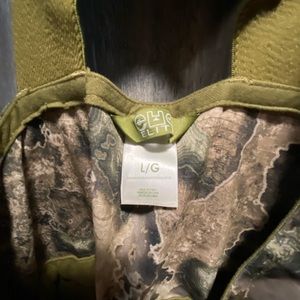 Fleece, insulated, camouflage, large men’s bibs. Originally $110. $75.00